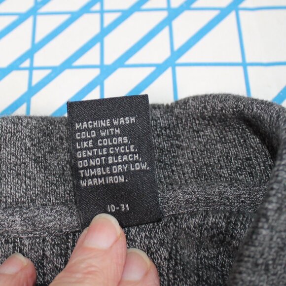 Pierre Cardin Gray Cotton Long Sleeve Pullover 2 Button Jersey, XL - Picture 5 of 8